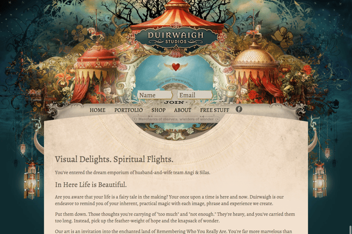 Duirwaigh Studios website preview